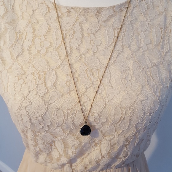 Alythea Cream Dress with Lace on Top Size Small - Picture 2 of 5